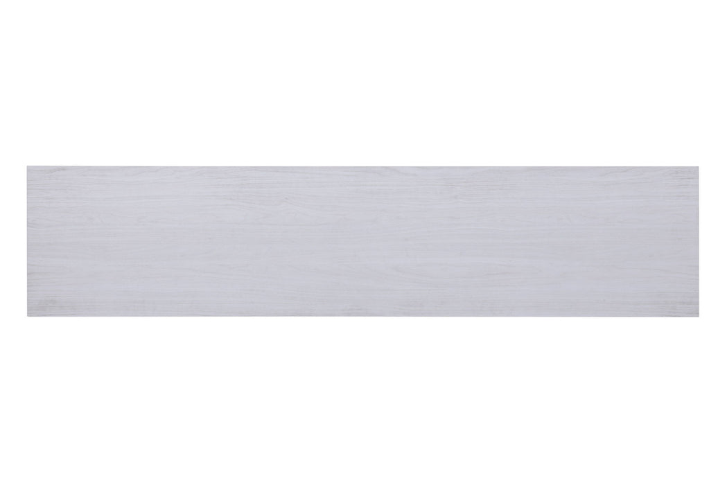 Summit - TV Stand Console With Fireplace - White Walnut Finish