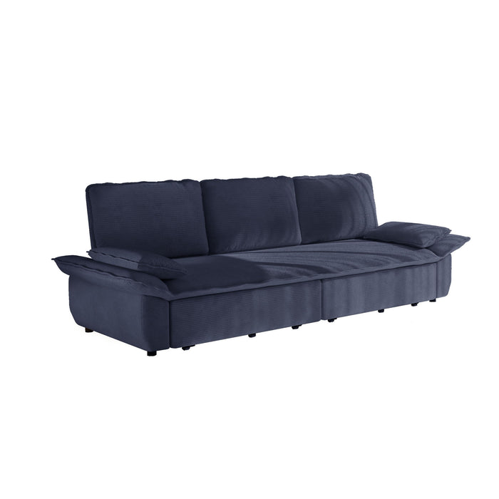 King Size Pull Out Sofa Bed, 3 In 1 Convertible Multifunctional