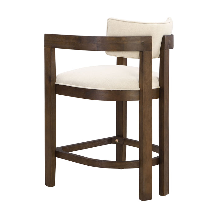 Contemporary Upholstered Counter Stools Set