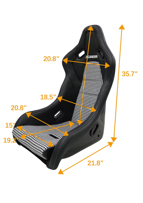 Racing Seat - Black White