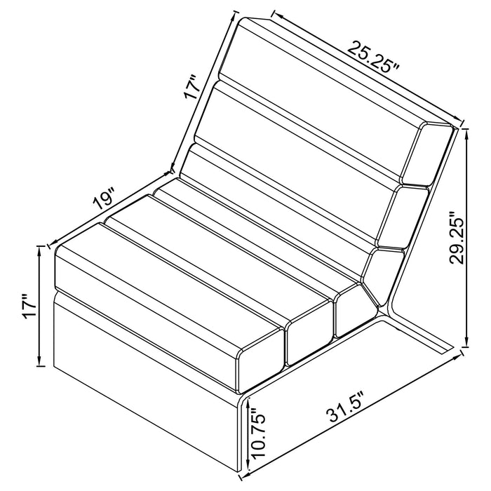 Freeman - Armless Chair