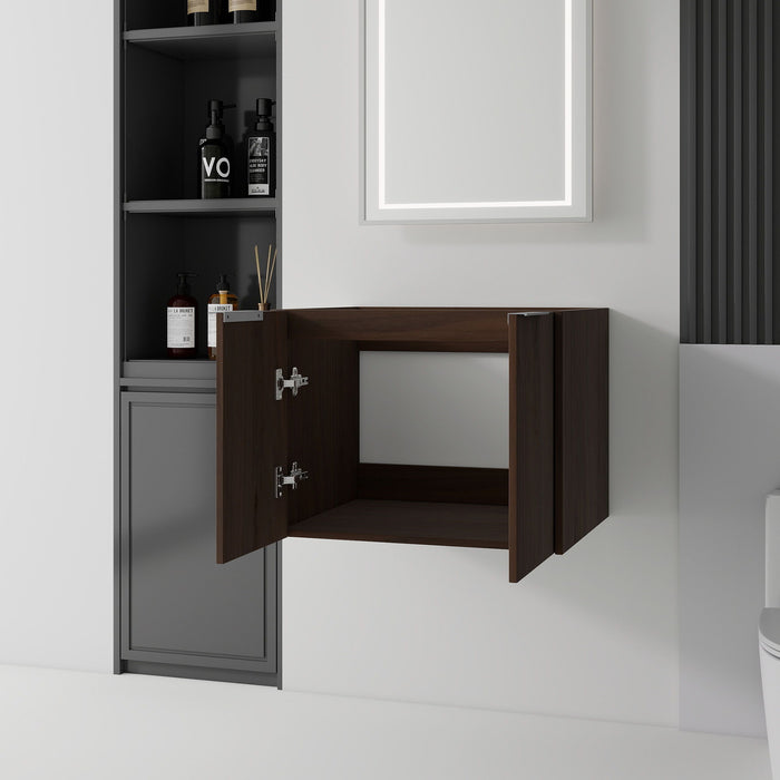 Floating Bathroom Vanity Cabinet With Soft Close Double Doors, Spacious Interior Storage, Wall Mounted, Cabinet Only