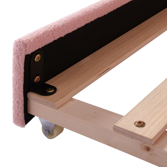 Upholstered Daybed With Light And Trundle