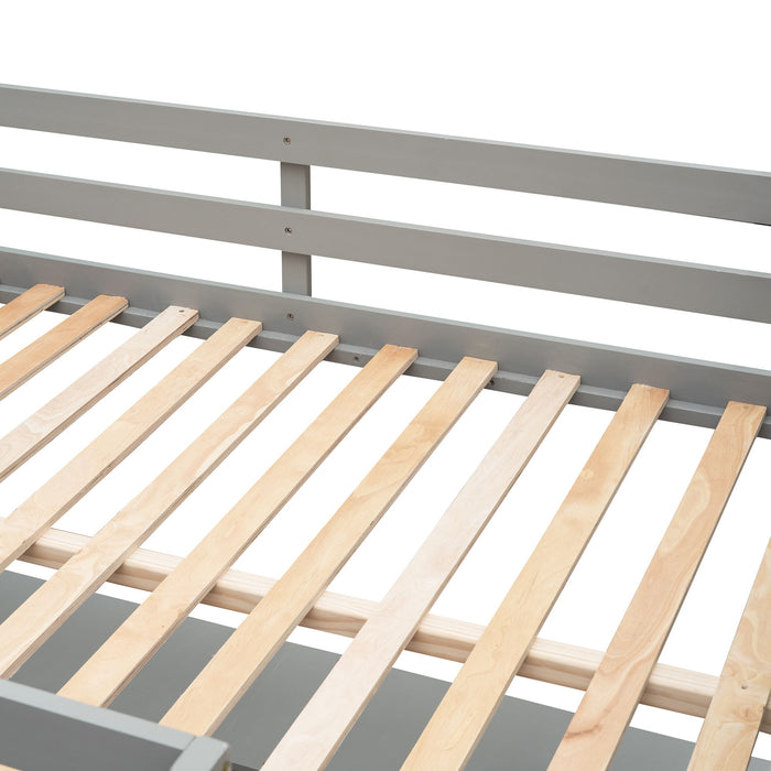 Loft Bed With Shelves With Desk