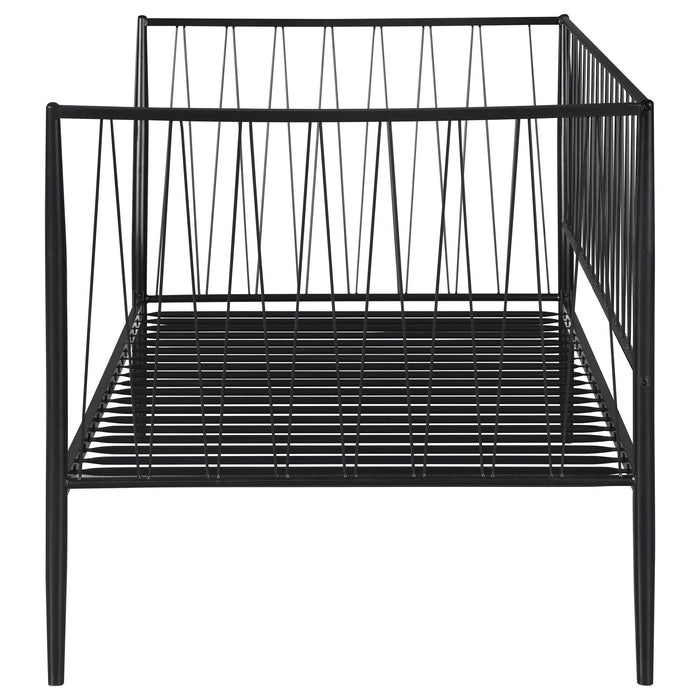 Vertigo - Twin Daybed With Slatted Support - Matte Black