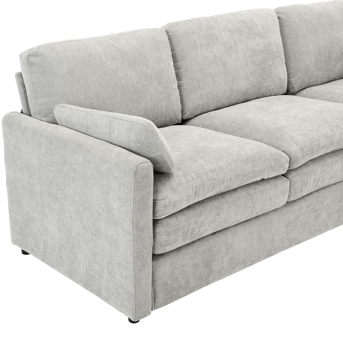 Cozy Upholstered Plush Cushion Loveseat Sofa For Living Room
