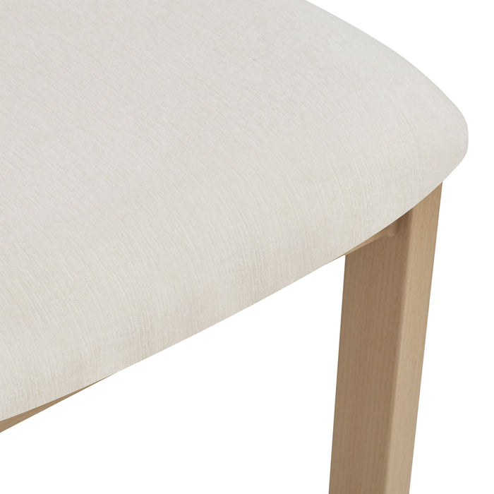 7 Piece Dining Set With Upholstered Armless Chairs And Table