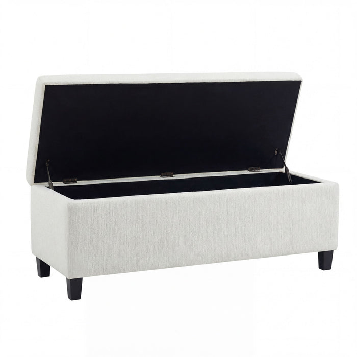 Upholstered Storage Ottoman Bench
