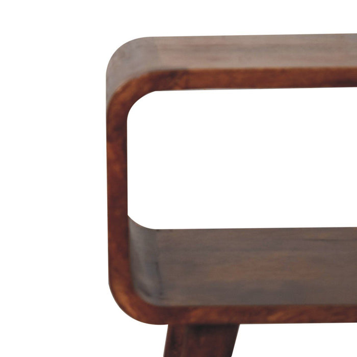 Minimalist Open Curved Nightstand