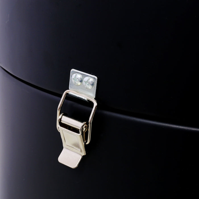 Heavy Duty Round Bbq Grill 17" Steel Charcoal Smoker For Outdoor Cooking - Black