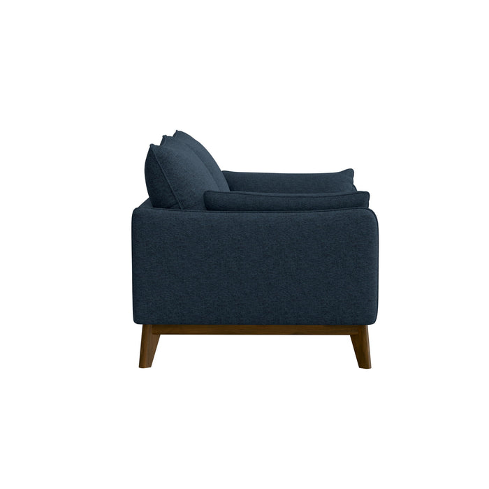 Loveseat With Flared Legs - Blue