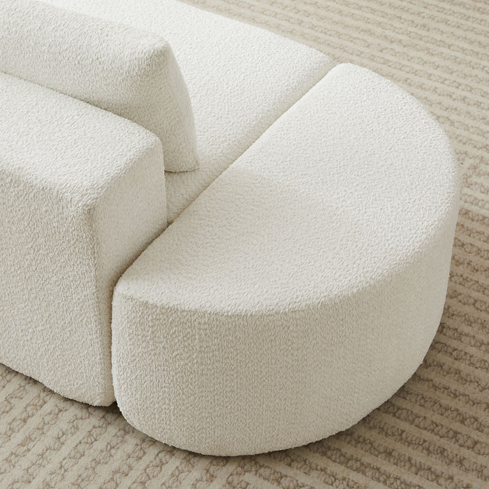 V - Shaped Modular Sofa Set With 3 Pillow
