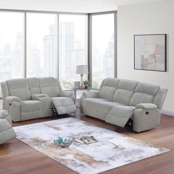 Modern Living Room Set With Pillow Arms