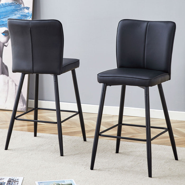 Modern Style Chair With Sleek Backrest Design (Set of 2)