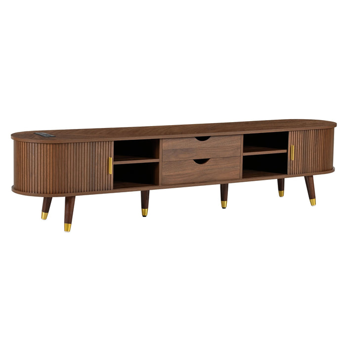 TV Stand & Coffee Table Set With Charging Station