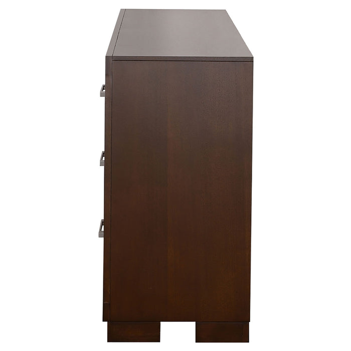 Polk - 6 Drawer Dresser - Cappuccino