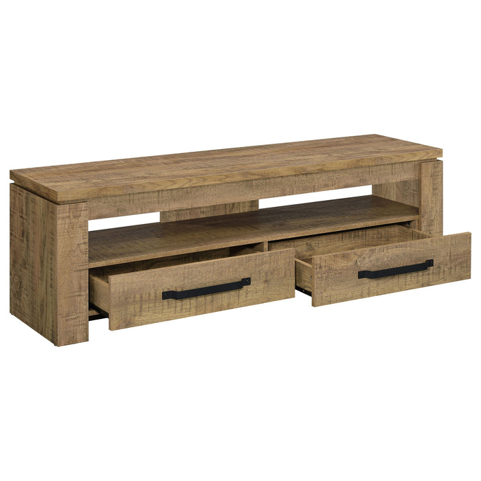 Tesoro - TV Stand With 2 Drawers - Mango Color