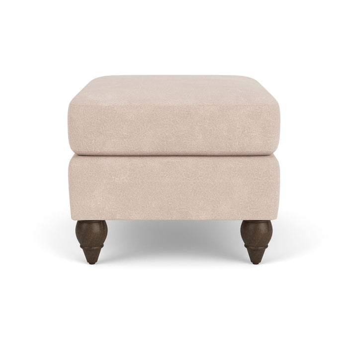 Moxy - Fabric Ottoman, Round Turned Legs