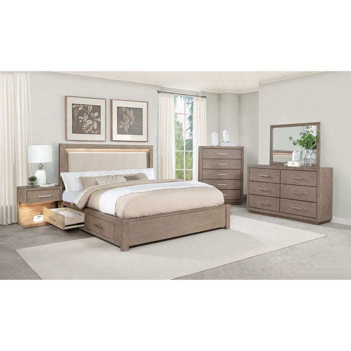 Gibbons - 6 Drawer Dresser And Mirror Set - Brown