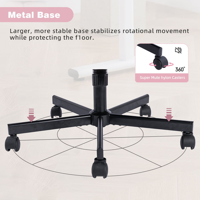 Criss Cross Office Chair With Adjustable Height, Ergonomic Design