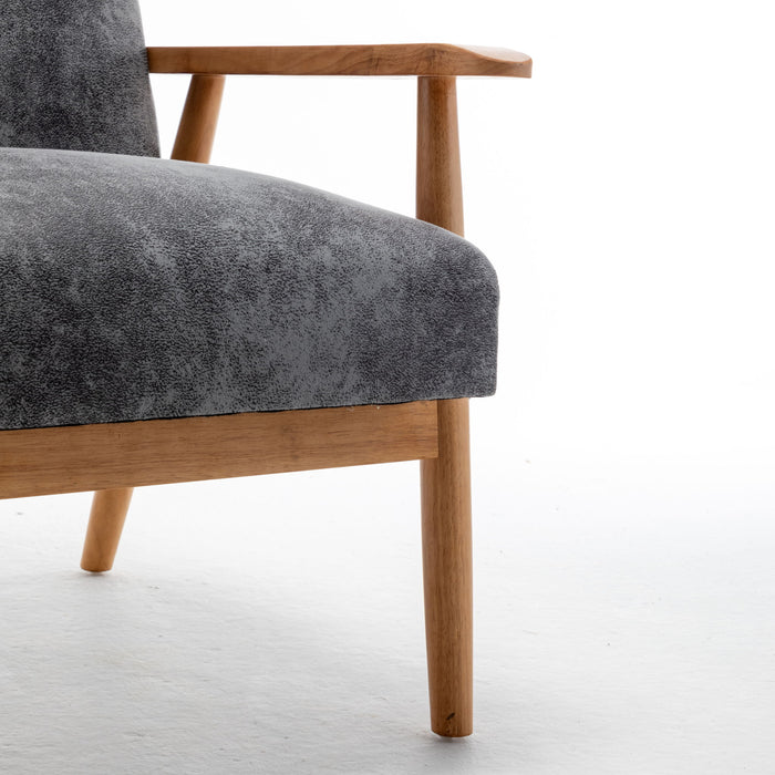 Wide Classic Mid-Century Modern Arm Chair