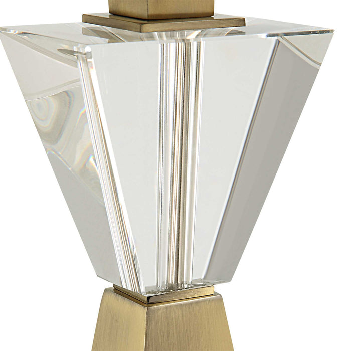 Arete - Modern Brass Table Lamp - Gold
