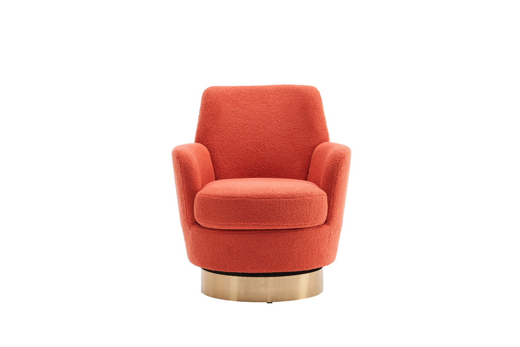 Teddy Swivel Barrel Chair, Swivel Accent Chairs Armchair For Living Room
