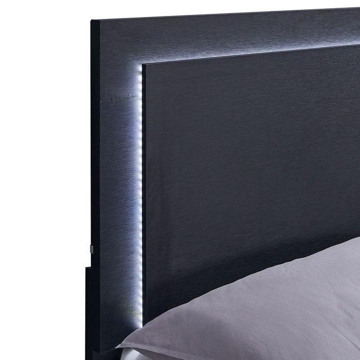 Jeremiah - LED Panel Bed With Touch Controlled Lighting