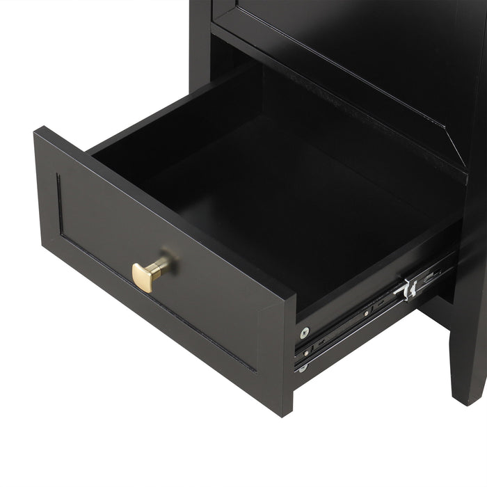 Bathroom Vanity With Sink, Soft Closing Cabinet Door, Storage Rack And Drawer