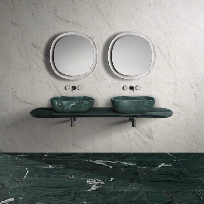 Bathroom Vessel Sink With Wavy Design