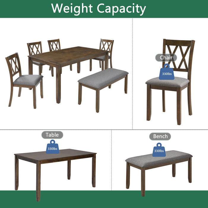 Modern Dining Set With Upholstered Chairs