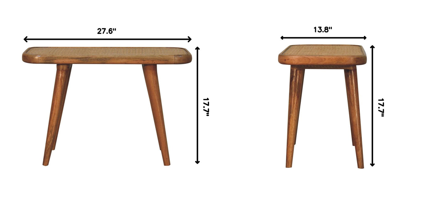 Larissa - Rattan Bench - Oak