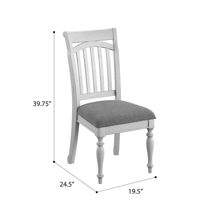Slat Back Dining Chairs (Set of 2) - Gray