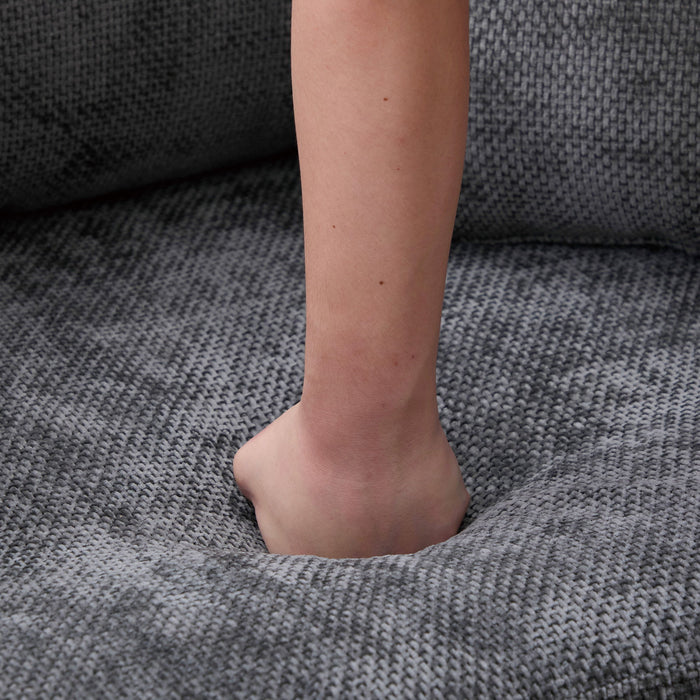 Farmhouse Accent Chair With 2 Bolster Pillows