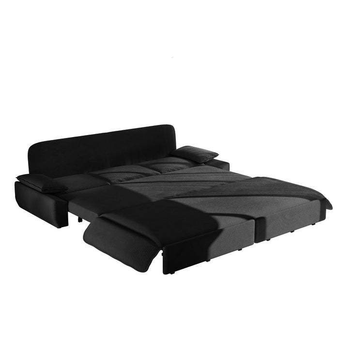 King Size Pull Out Sofa Bed, 3 In 1 Convertible Multifunctional