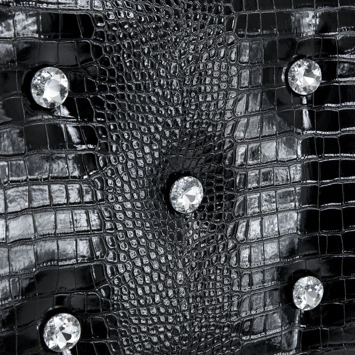 Elegant Design Alligator Skin Upholstered Dining Chairs