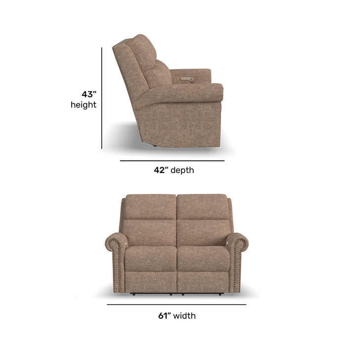 Bernard - Loveseat With Nailhead Trim