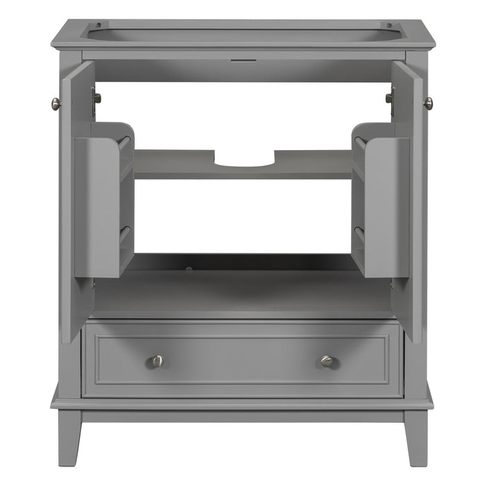 Modern Bathroom Vanity Base Only With Doors And Drawer