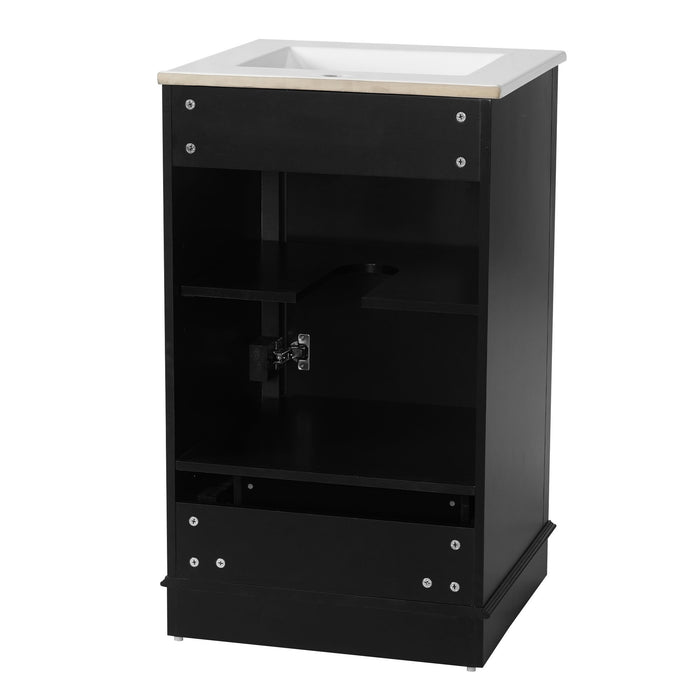 20" Bathroom Vanity With Sink, 1 Drawer, Freestanding Single Set