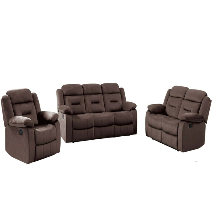 Contemporary Living Room Set With Pillow Arms And Headrest Support