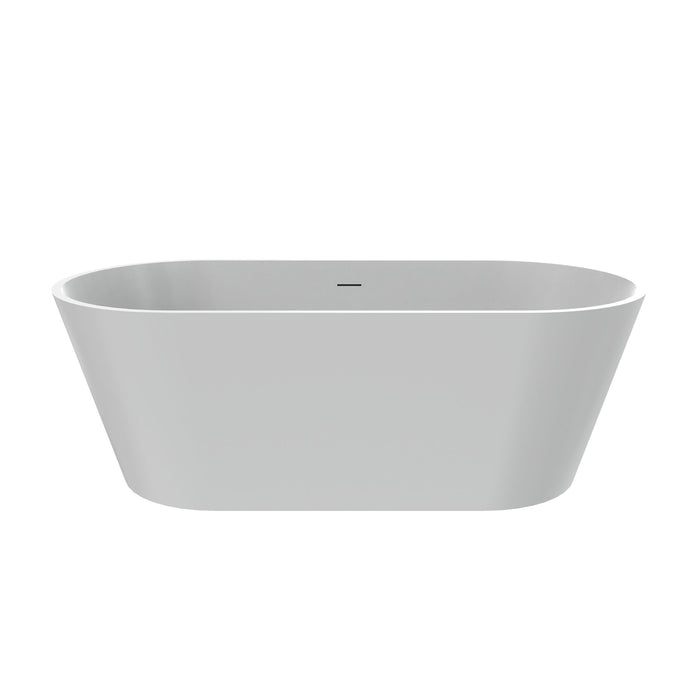 Solid Surface Freestanding Soaking Bathtub & Ergonomic Design
