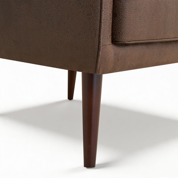 Leisure Chair With Curved Backrest