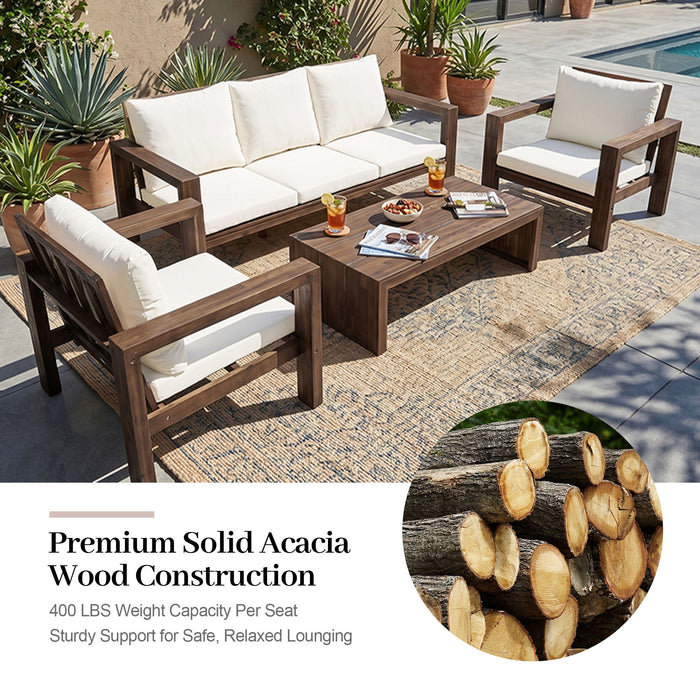 4 Piece Patio Sofa Set