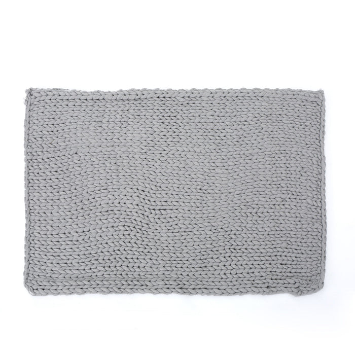 Cozy Knitted Acrylic Throw Blanket With Double Sided Design