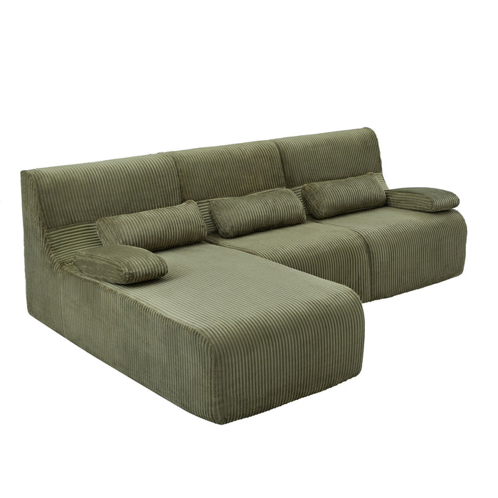 Oversized Sectional Sofa, Living Room Seating With Modular Design