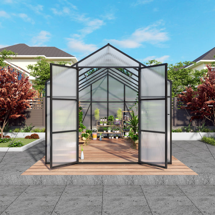 Gain Height Windproof Greenhouse All Season Outdoor Garden Shelter