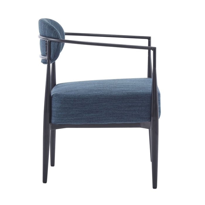 Modern Upholstered Accent Armchair With Pocket Spring Seat