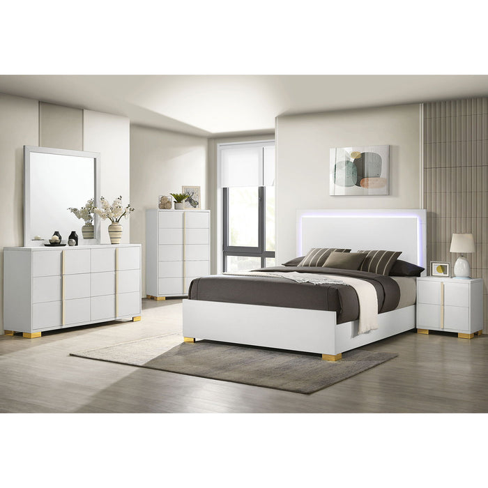 Jeremiah - LED Panel Bed With Touch Controlled Lighting