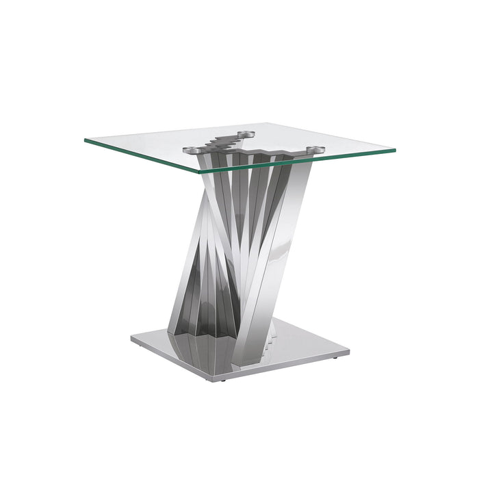 Table With Twisted Fan Shaped Legs