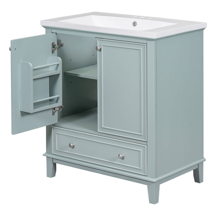 Modern Bathroom Vanity With Sink Combo, Multi Functional Cabinet With Doors And Drawer